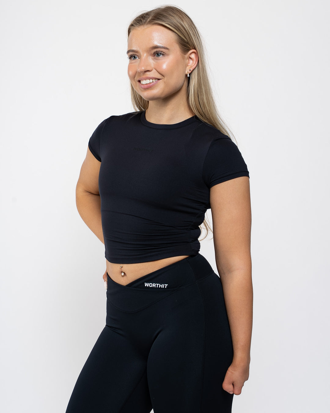 Origin Flow Crop Tee - Black