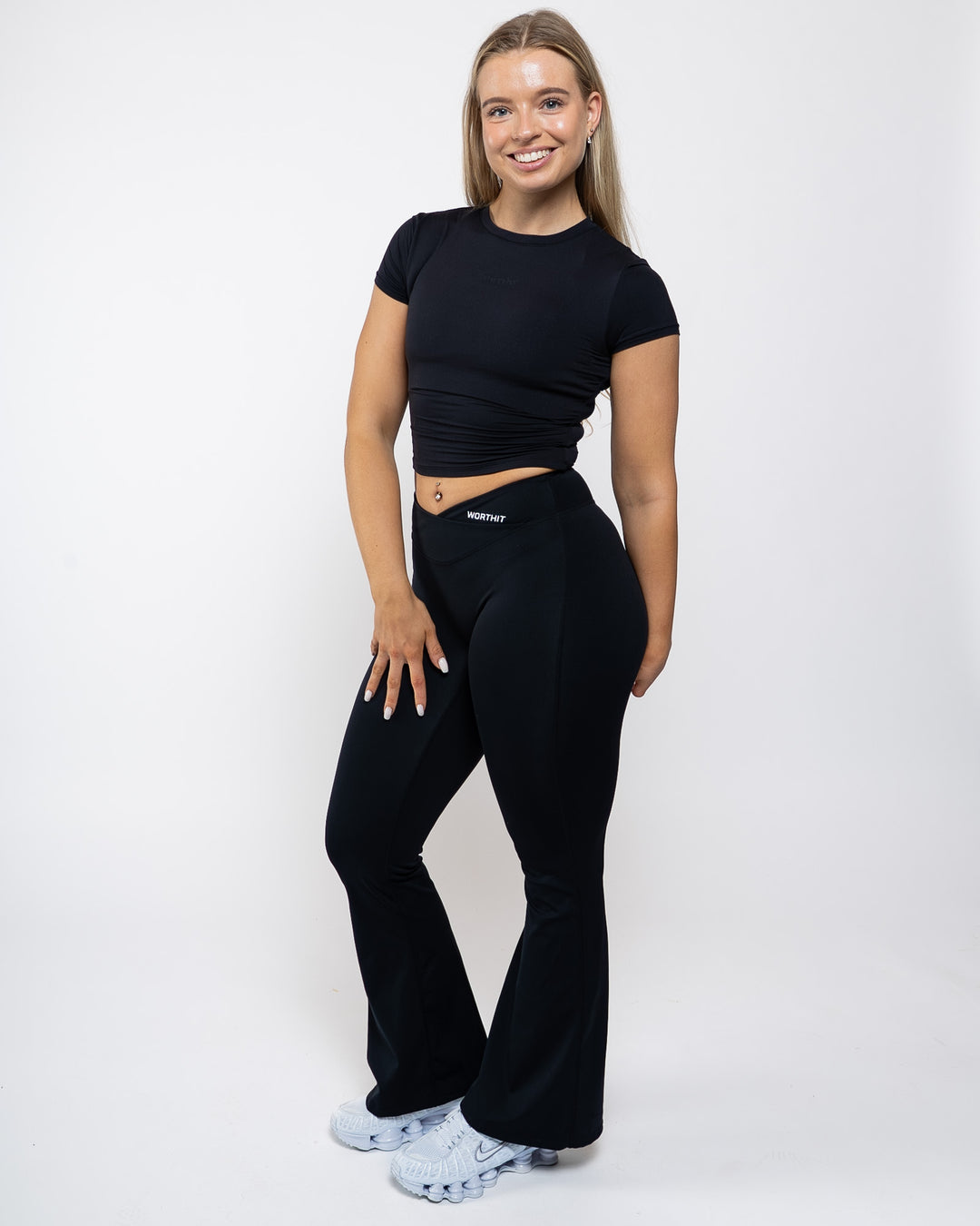 Origin Flow Crop Tee - Black