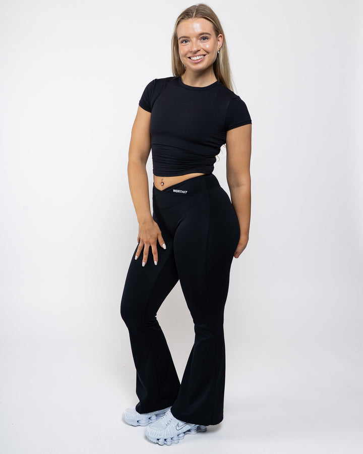 Origin Flow Crop Tee - Black