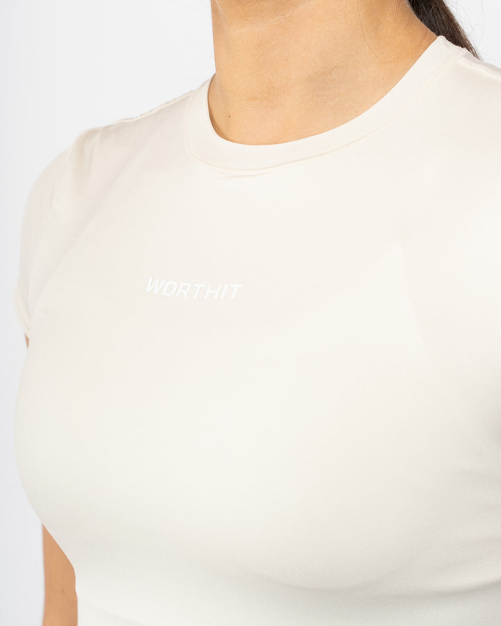Origin Flow Crop Tee - Beige