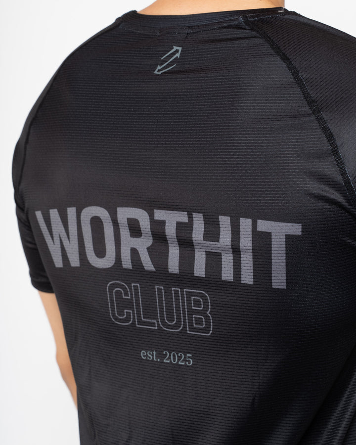 T-SHIRT - PUSHING LIMITS (ZWART/ZWART)