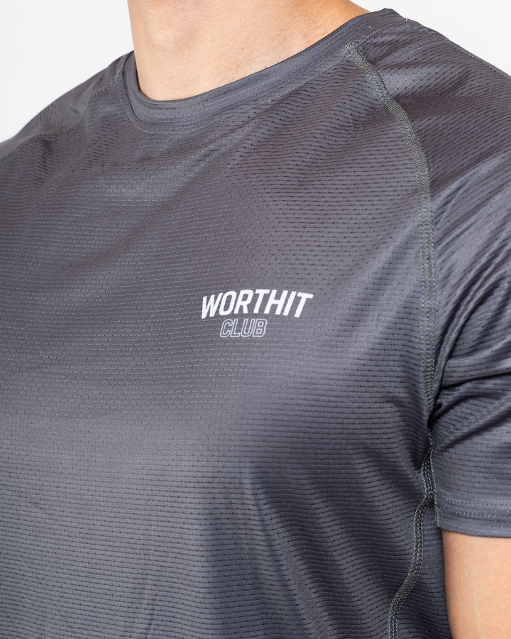 T-SHIRT - PUSHING LIMITS (ZWART/ZWART)