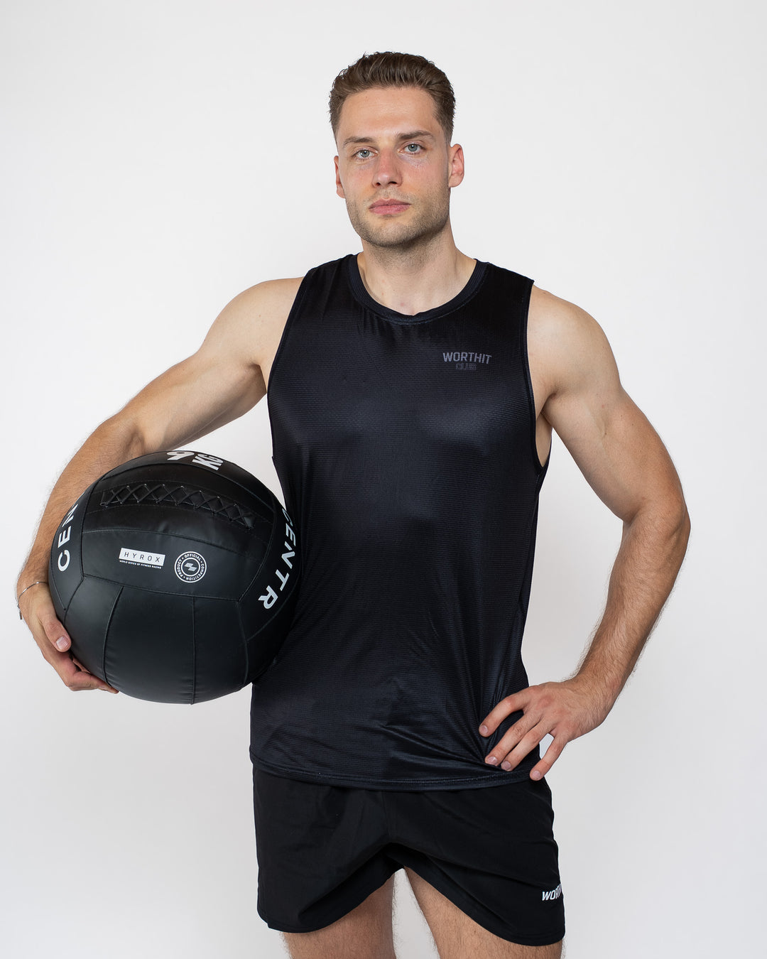 T-SHIRT - PUSHING LIMITS (ZWART/ZWART)