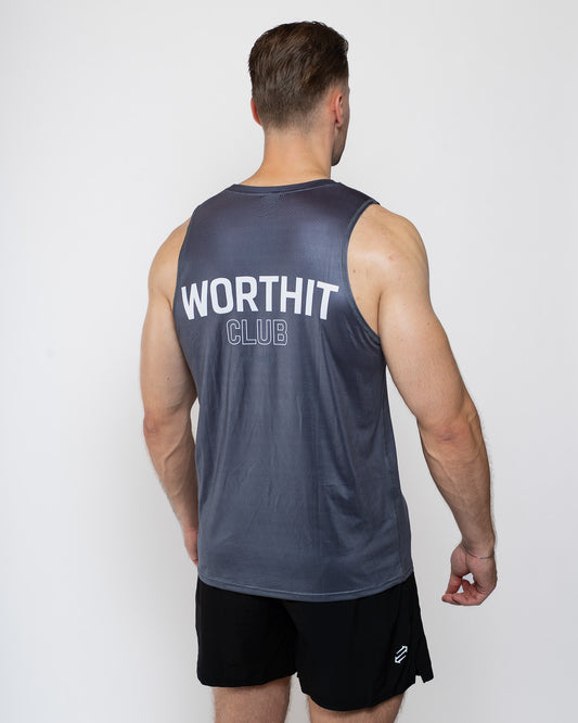 HYBRID - TANKTOP WORTHIT CLUB (GRIJS)