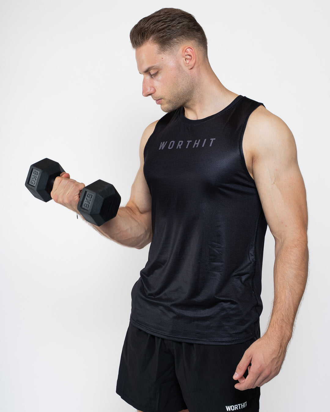 T-SHIRT - PUSHING LIMITS (ZWART/ZWART)