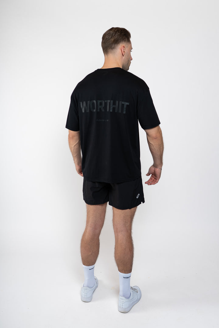 T-SHIRT - PUSHING LIMITS (BLACK/BLACK)