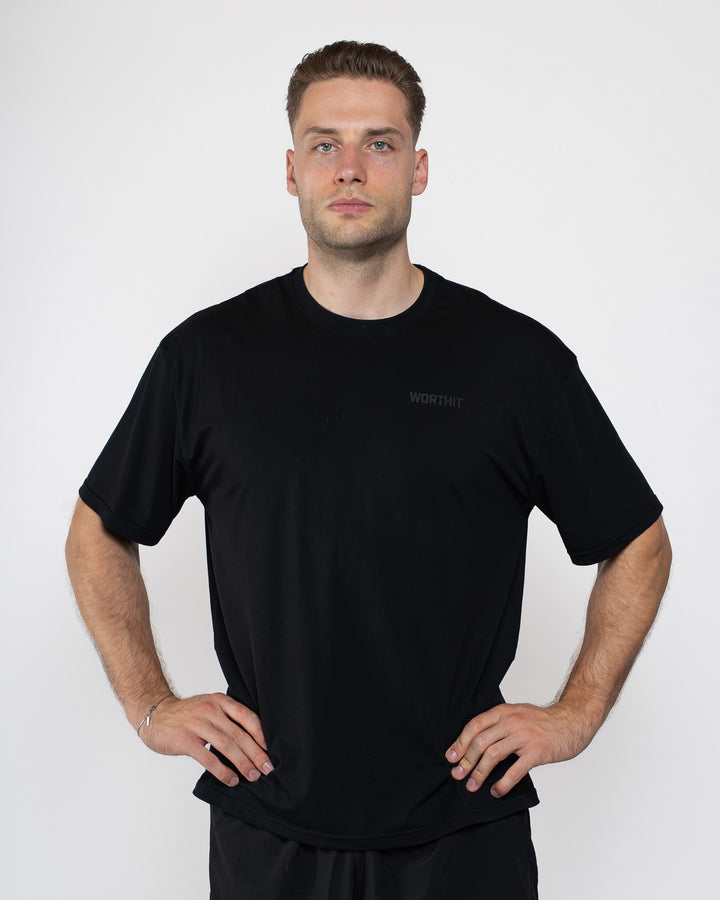 T-SHIRT - PUSHING LIMITS (BLACK/BLACK)