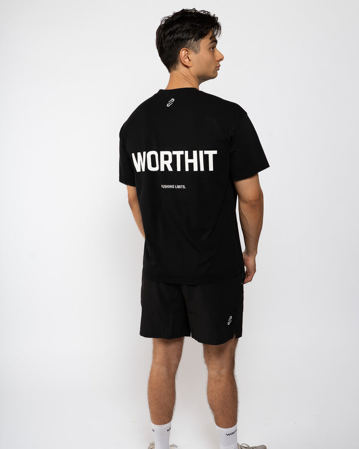 T-SHIRT - PUSHING LIMITS (BLACK/WHITE)