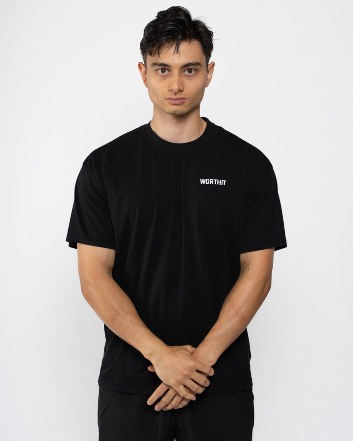 T-SHIRT - PUSHING LIMITS (BLACK/WHITE)