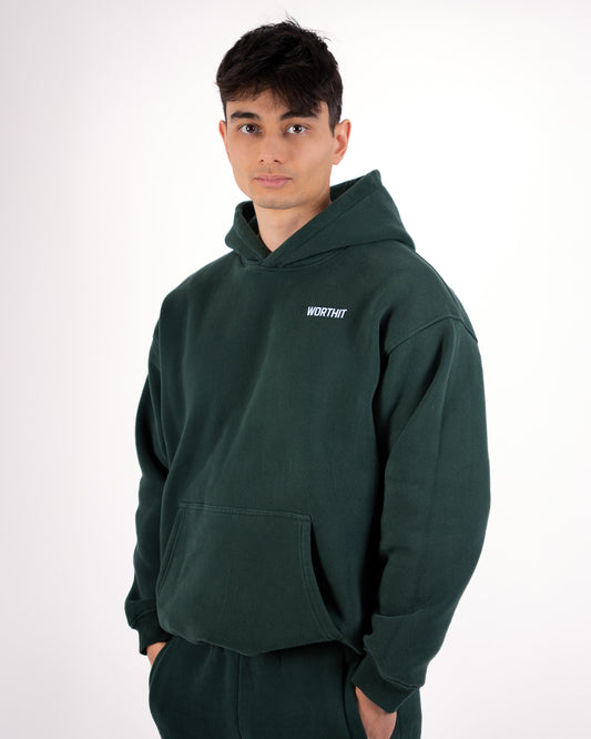HOODIE - PUSHING LIMITS (GROEN)