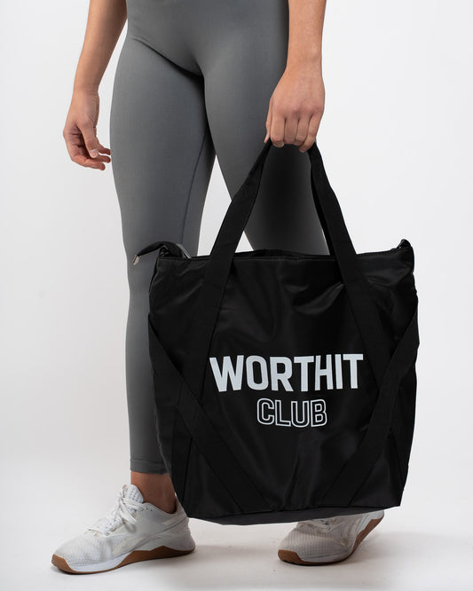 NYLON TOTE BAG - WORTHIT CLUB