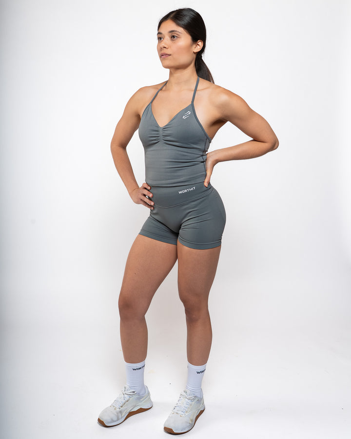 Origin Halter Top - Steel Grey