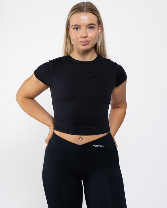 Origin Flow Crop Tee - Zwart