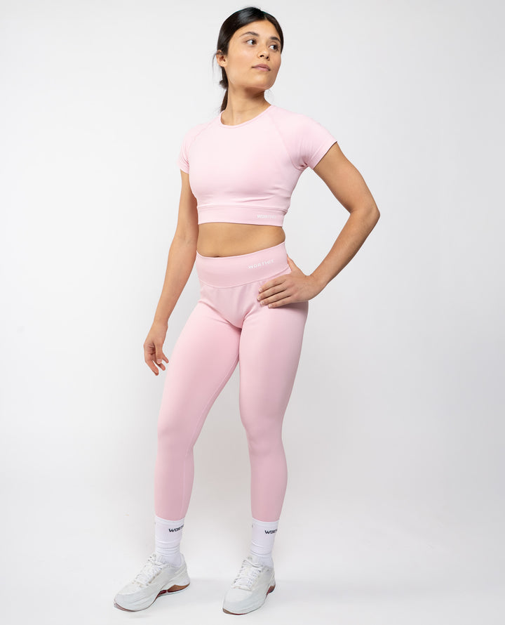 Origin Crop Tee - Blush Rose
